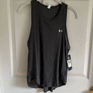 NWT Under Armour womenswear tank. Sz M.  Dark Gray.